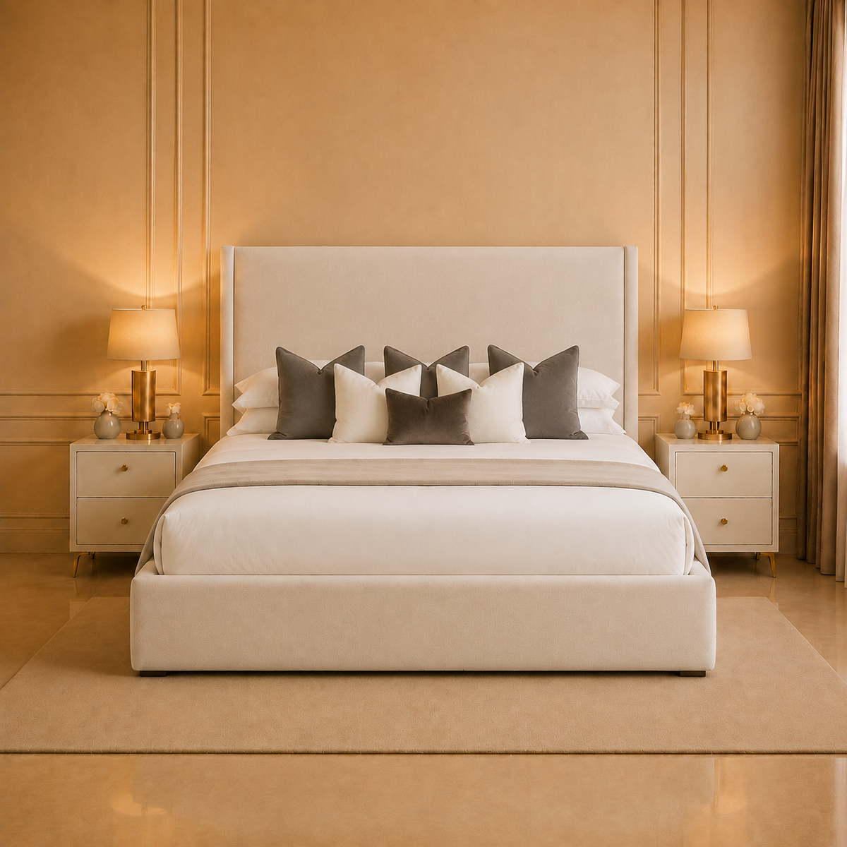 Luma Quiet Luxury Upholstered Bed Frame