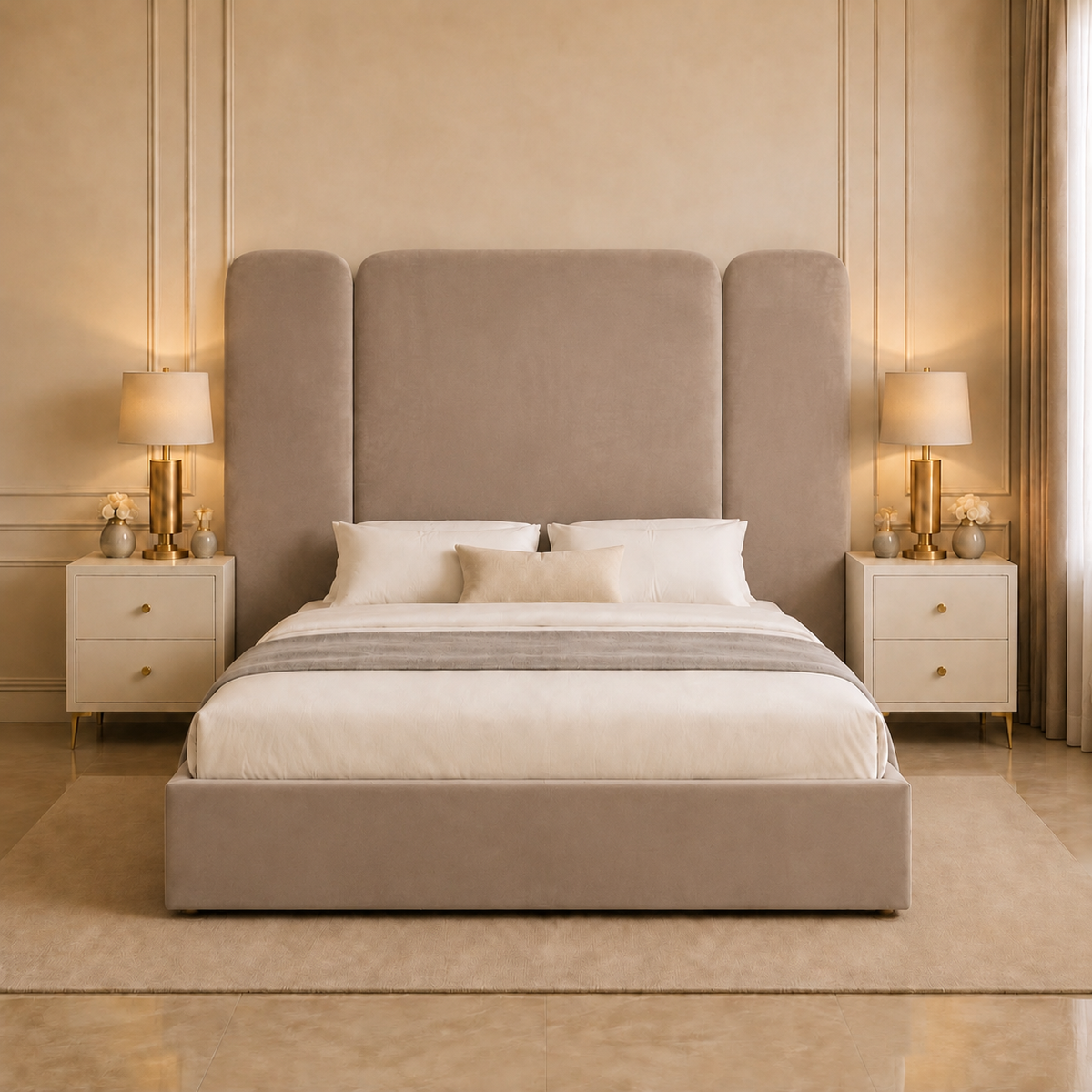 Zuma Grand Upholstered Bed Frame