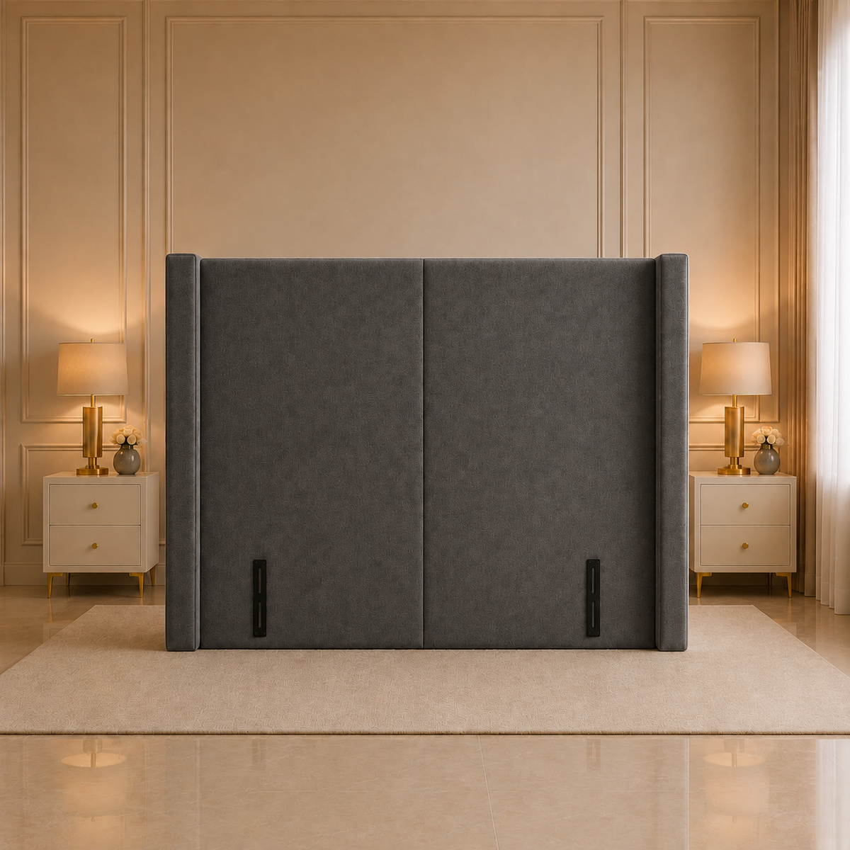 Eden Winged Upholstered Headboard