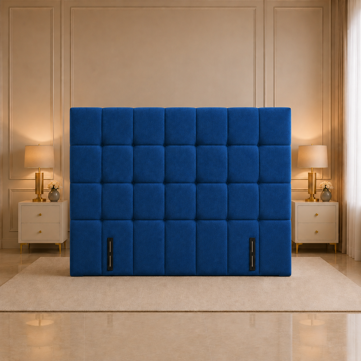 Cubed Modern Upholstered Headboard