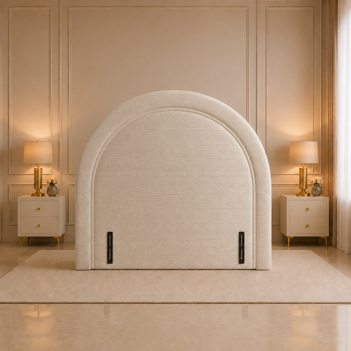 Arched Statement Upholstered Headboard