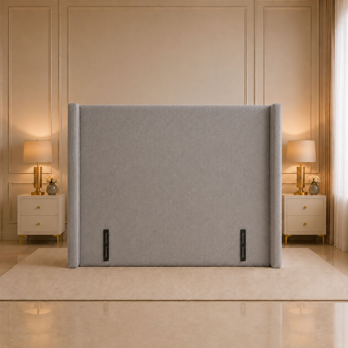 Drift Winged Upholstered Headboard