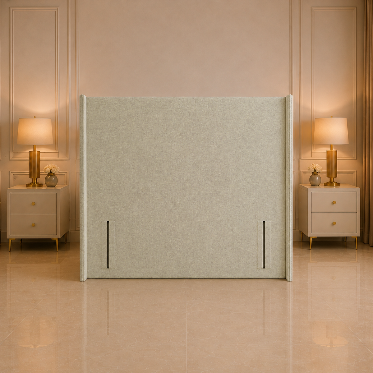 Lina Winged Upholstered Headboard