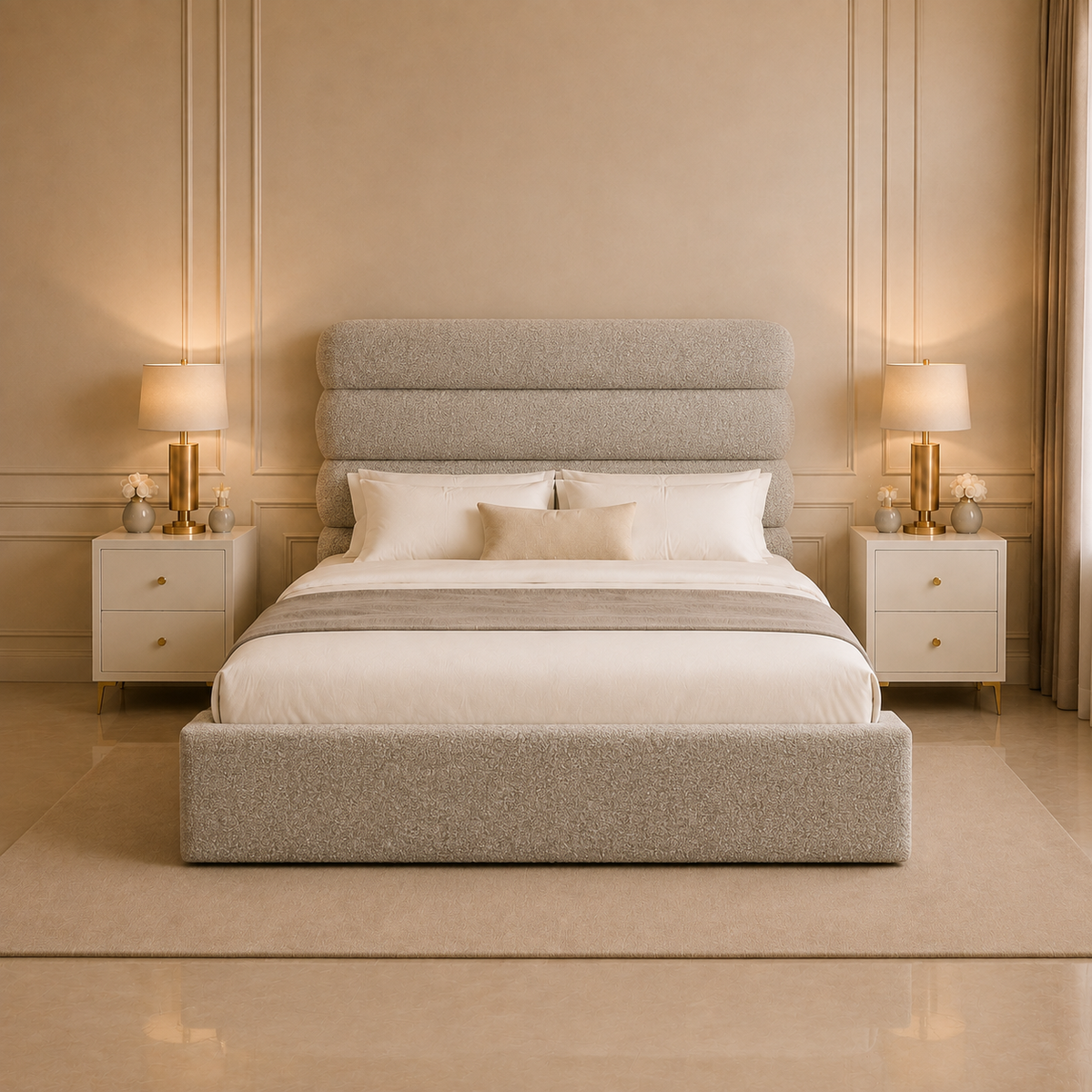 Monaco Luxury Upholstered Bed Frame
