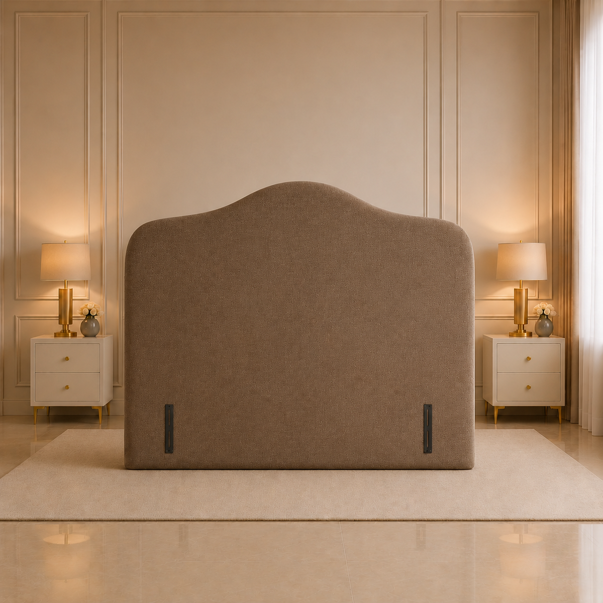 Ayla Luxury Panel Upholstered Headboard