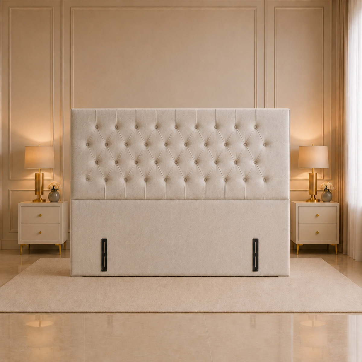 Classic Chesterfield Upholstered Headboard