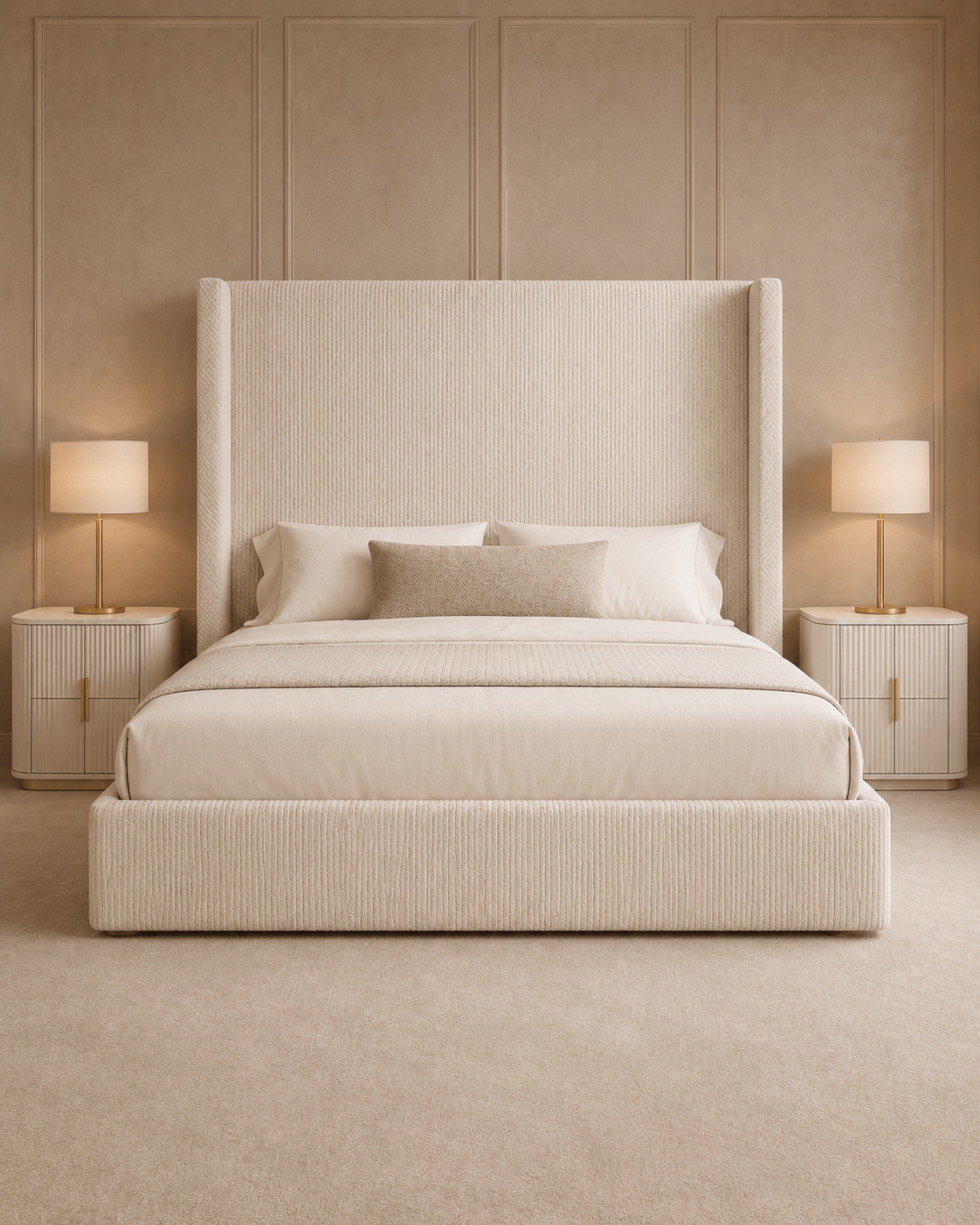 Fuji Grande Luxury Upholstered Bed Frame